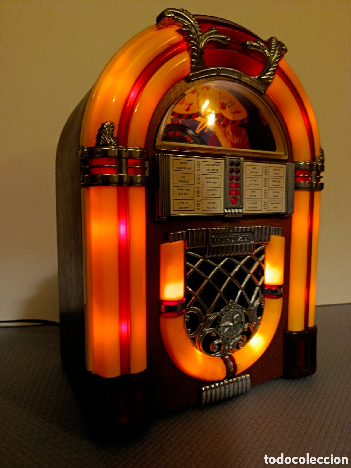 Radios antiguas: Radio Cassette Jukebox Gramola tocadiscos Wurlitzer - Foto 6