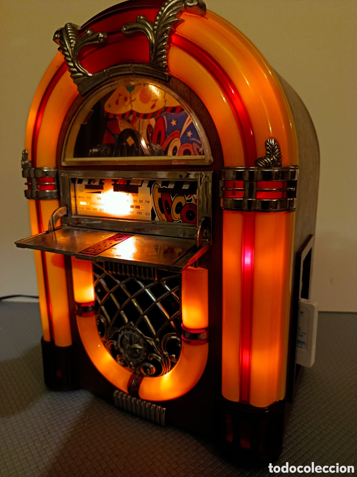 Radios antiguas: Radio Cassette Jukebox Gramola tocadiscos Wurlitzer - Foto 7