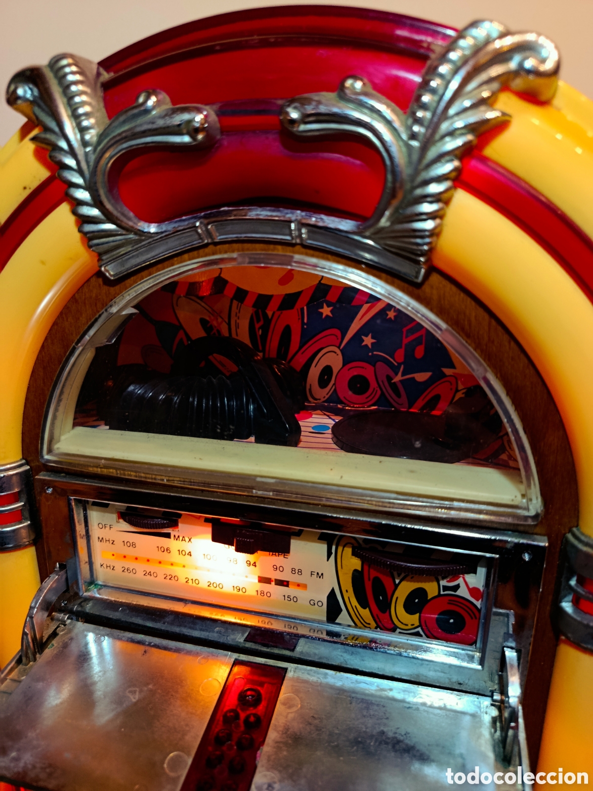 Radios antiguas: Radio Cassette Jukebox Gramola tocadiscos Wurlitzer - Foto 8