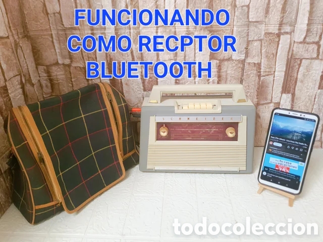 Radios antiguas: RADIO SCHNEIDER COMPAGNON TRANSISTOR RADIO ANTIGUA VINTAGE &Eacute;POCA BAQUELITA V&Aacute;LVULAS LAMPARA