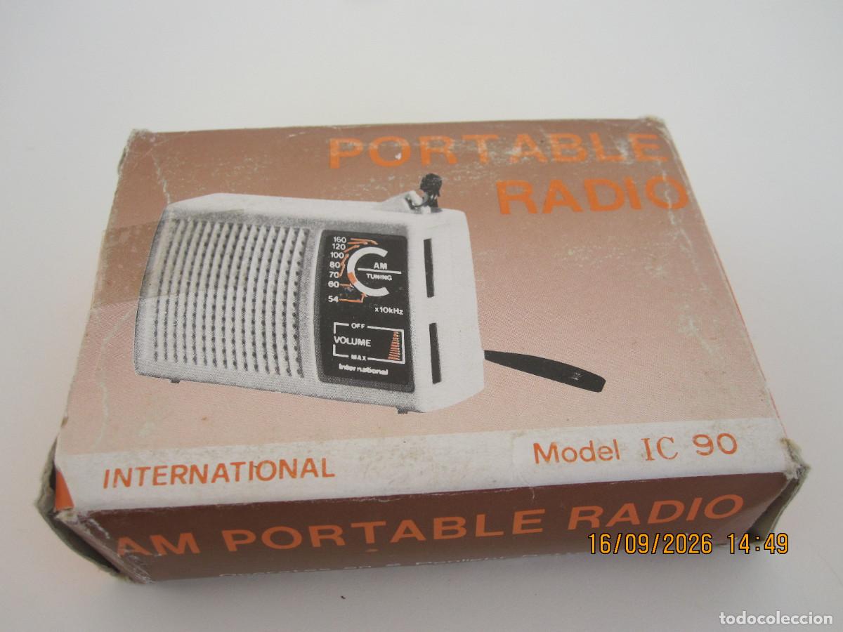 Radios antiguas: RADIO PORTABLE INTERNACIONAL MODELO IC 90 - Foto 1