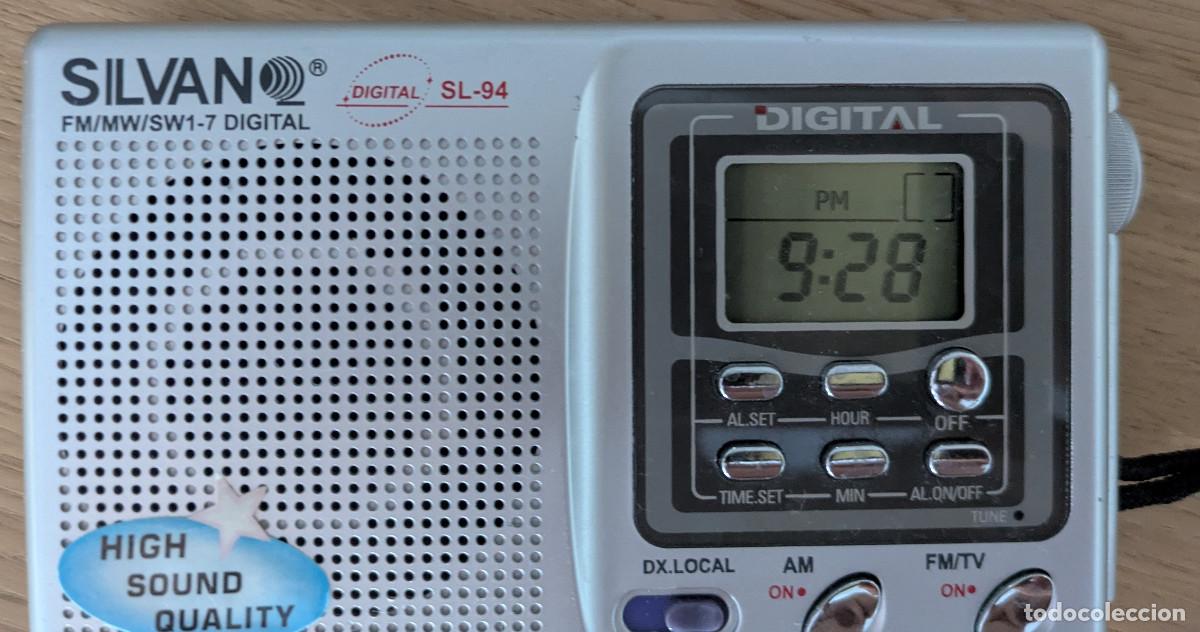 Radios antiguas: Radio transistor Silvan Digital SL-94 Ondas FM, MW, SW