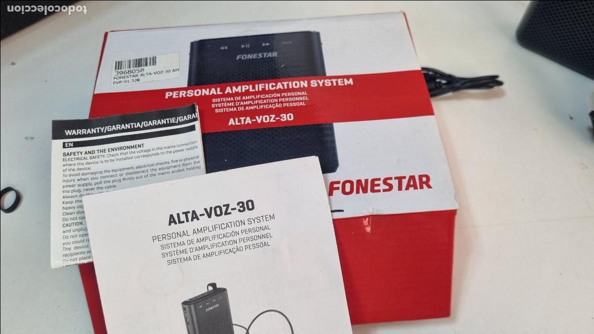 Radios antiguas: FONESTAR ALTA-VOZ-30 amplificador port&aacute;til 30W &ndash; Completo &ndash; Casi sin uso &ndash; Funcionando