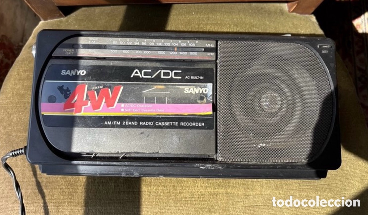 Radios antiguas: Radio Cassette Sanyo M-1740F AM/ FM Vintage