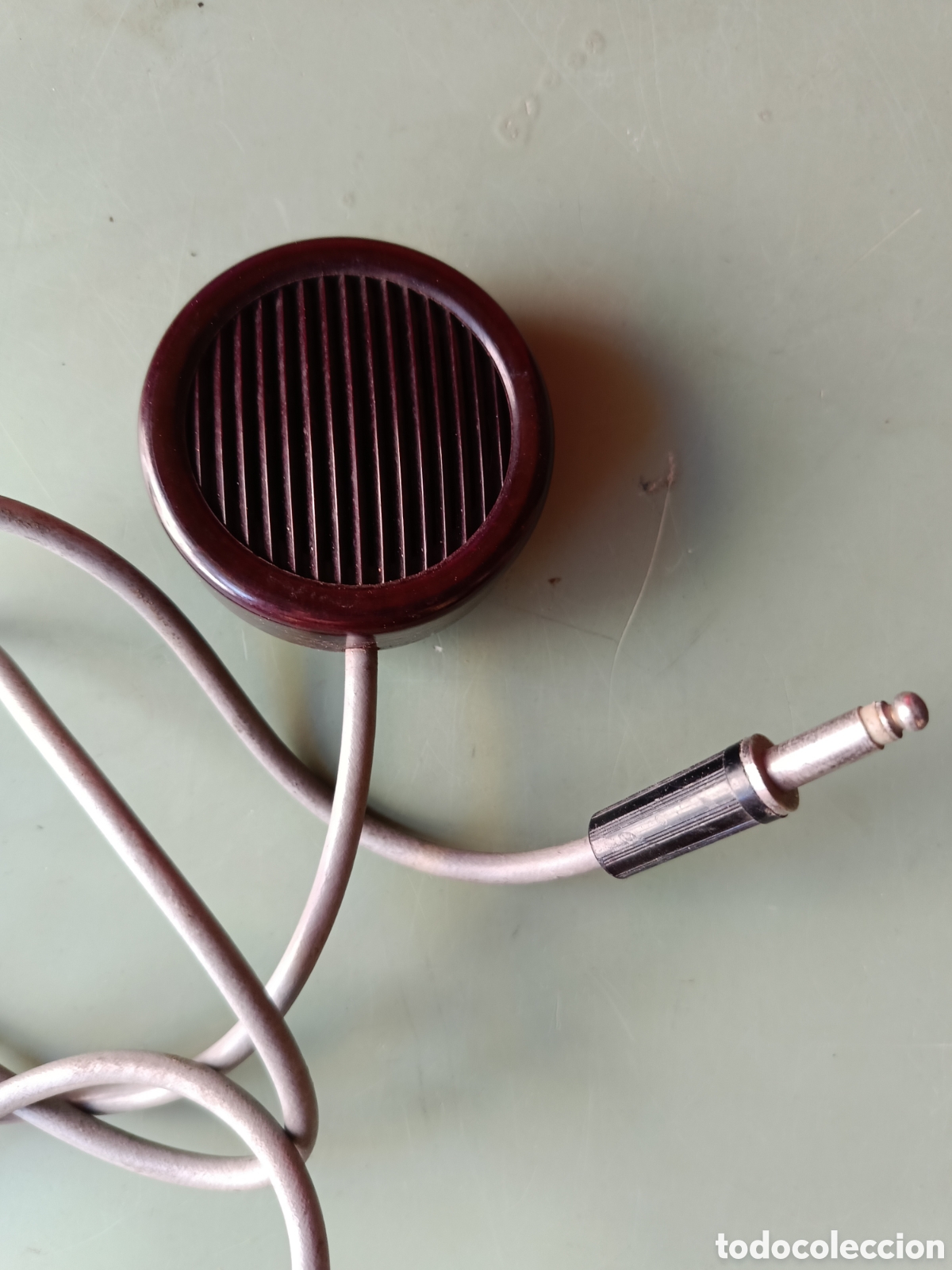 Radios antiguas: ANTIGUO MICR&Oacute;FONO DE BAQUELITA - Foto 3