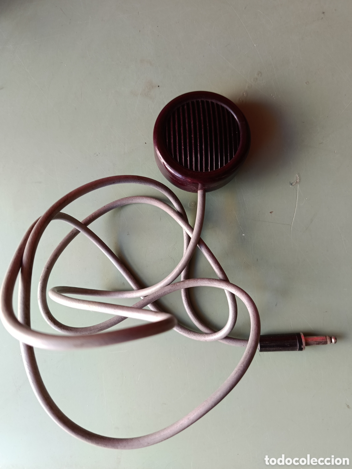 Radios antiguas: ANTIGUO MICR&Oacute;FONO DE BAQUELITA