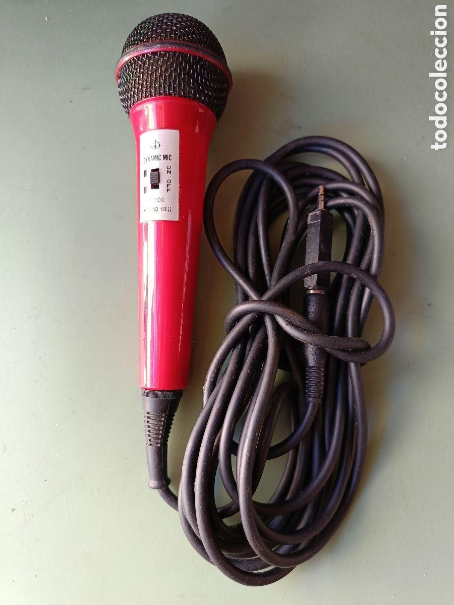 Radios antiguas: Micr&oacute;fono DYNAMIC MIC con interruptor