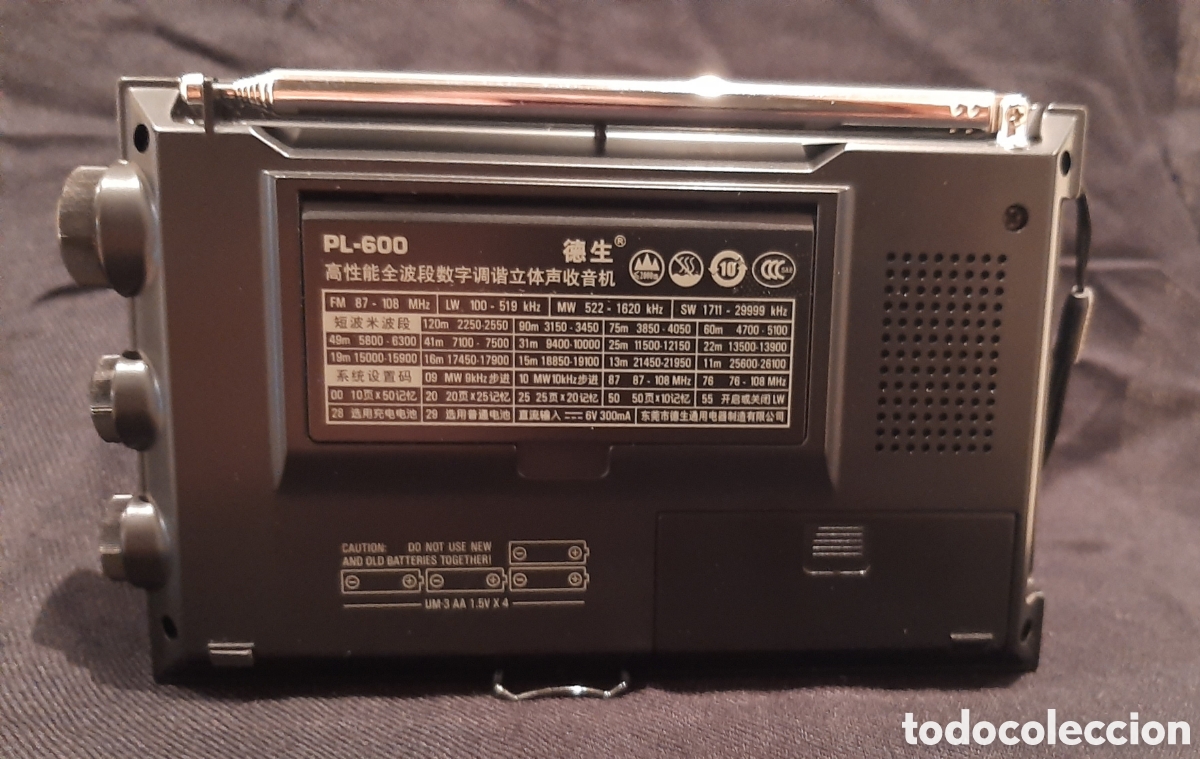 Radios antiguas: Radio TECSUN multibanda PL-600 - Foto 4