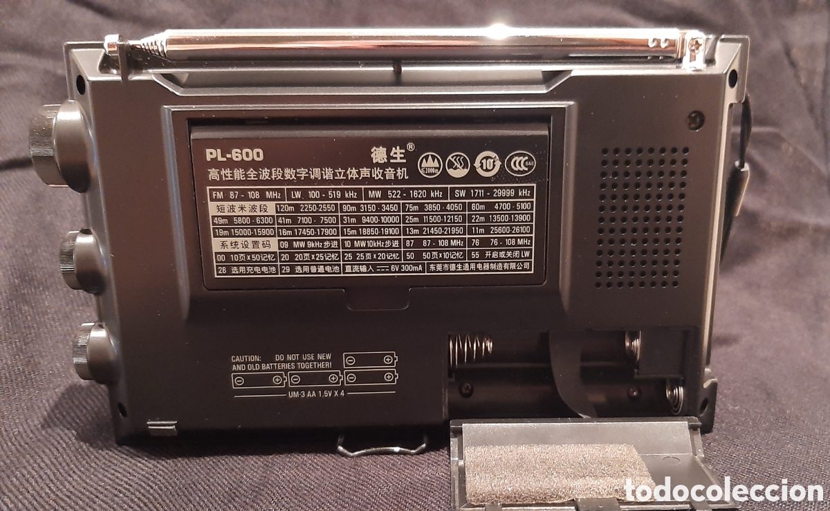 Radios antiguas: Radio TECSUN multibanda PL-600 - Foto 5