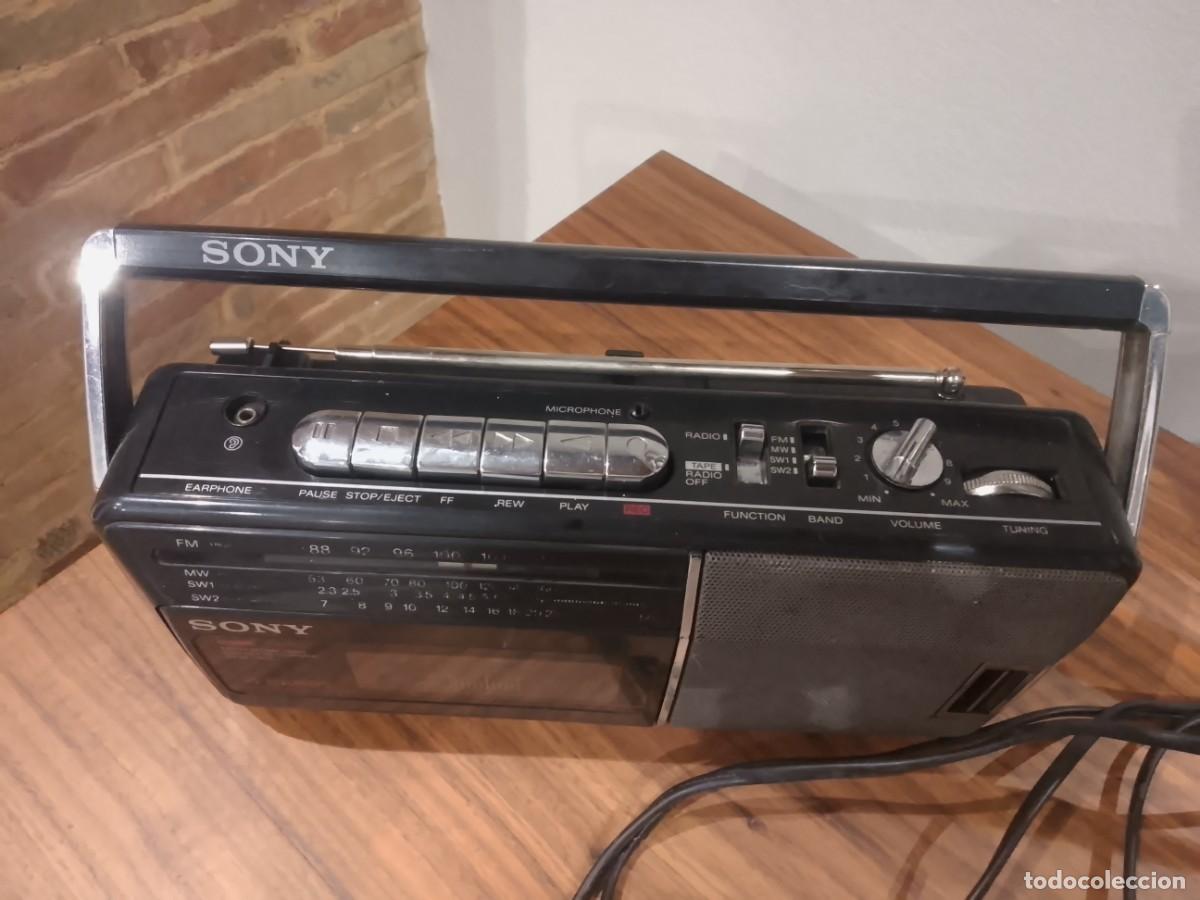 Radios antiguas: Radio cassette Sony CFM140S - Foto 5