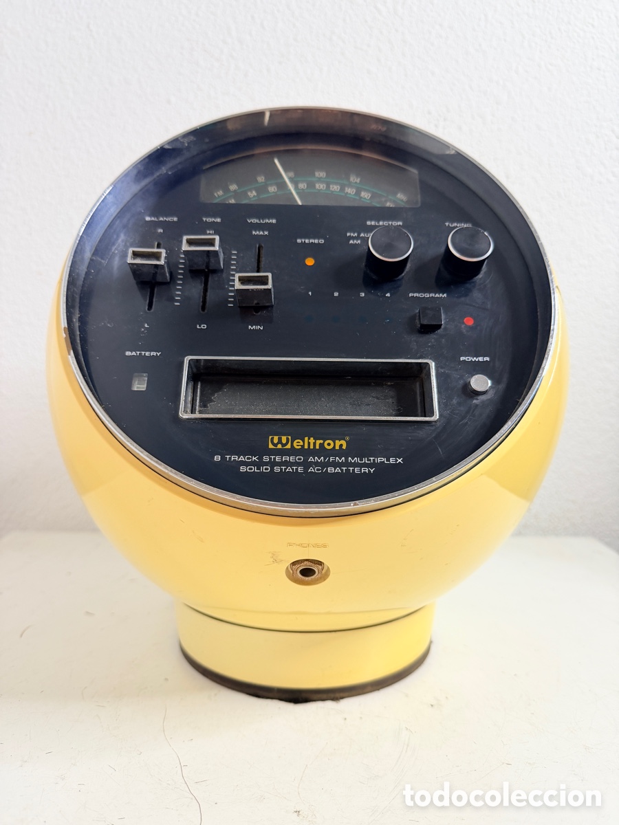 Radios antiguas: Weltron 2001 Space Age Design Radio Japan 1970 Radio Funciona