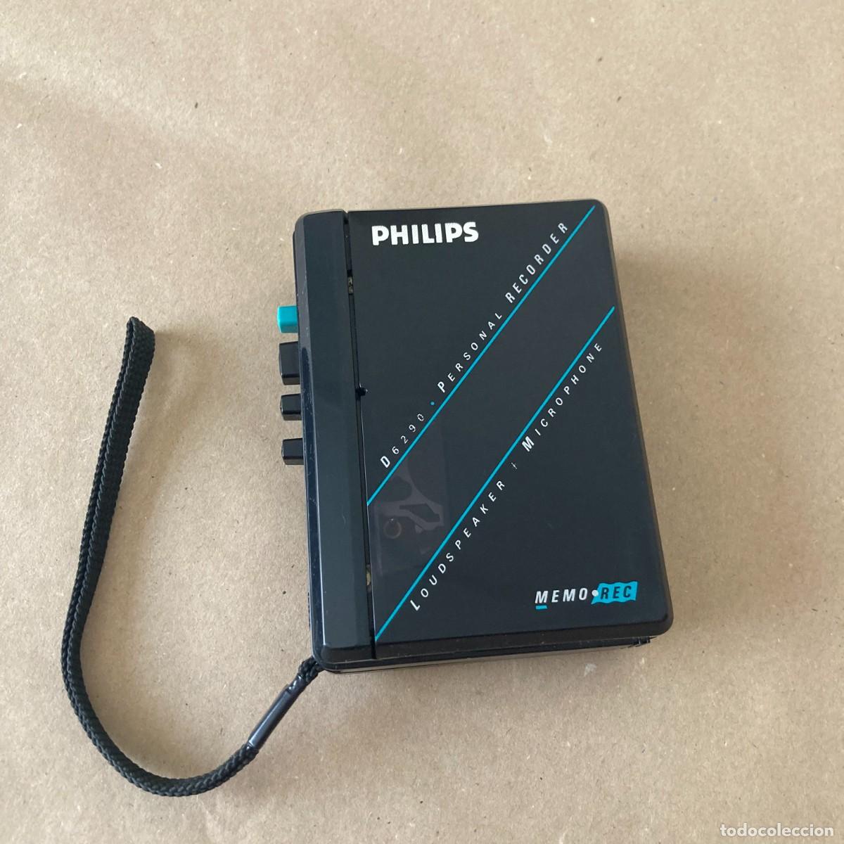 Radios antiguas: CASSETTE RECORDER PHILIPS WALKMAN D6290 MEMO REC, MADE IN THAILAND, FUNCIONANDO
