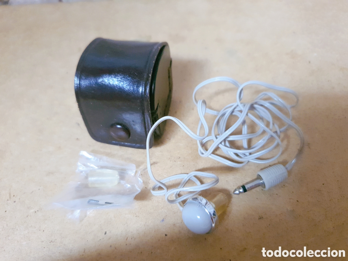 Radios antiguas: !! FUNCIONA !! AURICULAR CASCO MONO FUNCIONANDO JAPAN CAJA CUERO RADIO ANTIGUA TRANSISTOR V&Aacute;LVULAS