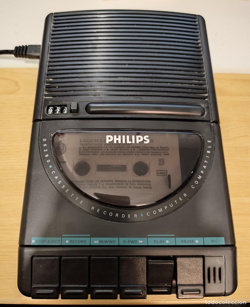 Radios antiguas: GRABADORA PHILIPS D6280 CASSETTE RECORDER COMPUTER COMPATIBLE - Foto 1