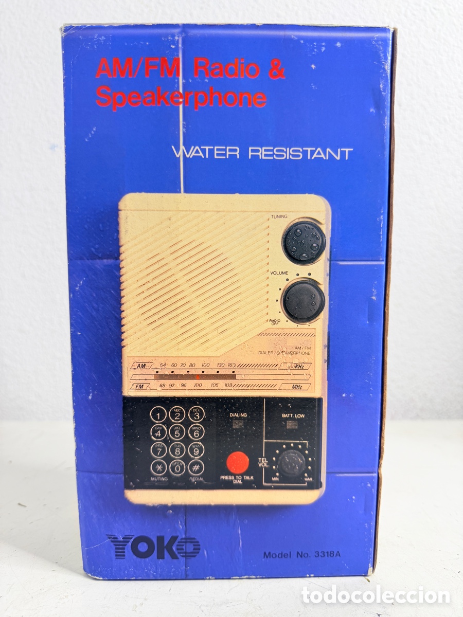 Radios antiguas: YOKO AM/FM Water Resistant Radio no funciona