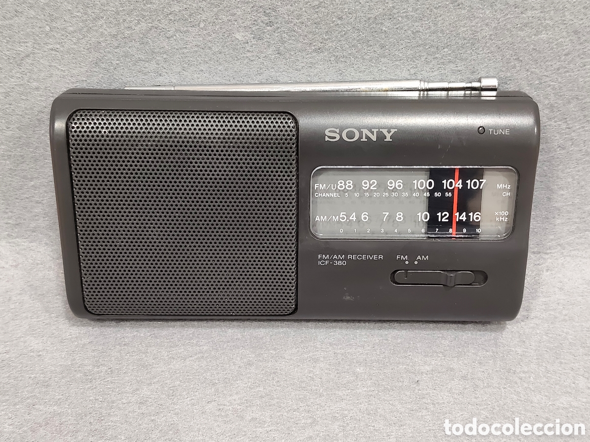 Radios antiguas: RADIO TRANSISTOR RECEPTOR SONY ICF-380 FM/AM (COMO NUEVO Y FUNCIONANDO)