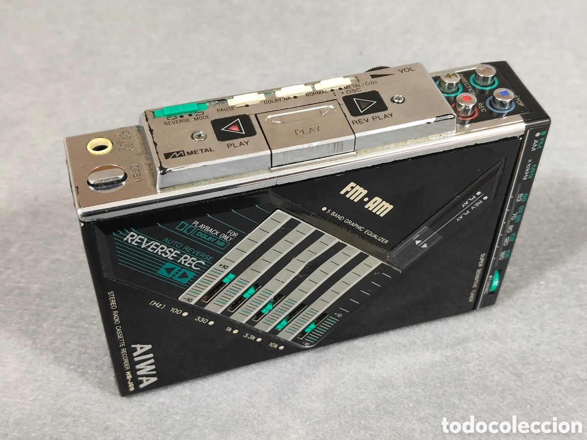 Radios antiguas: WALMART RADIO CASSETTE AM/FM AIWA HS-JO9 STEREO RECORDER ECUALIZADOR AUTO REVERSE