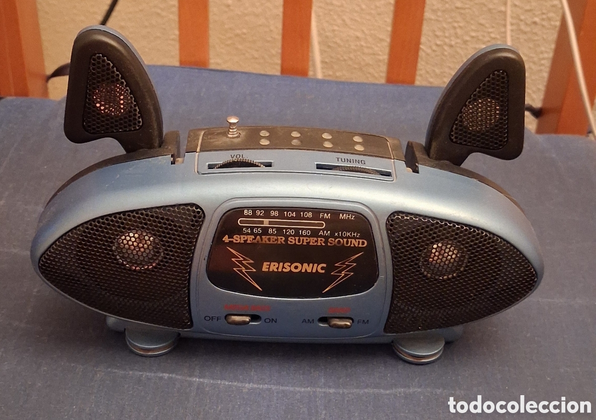 Radios antiguas: Radio Erisonic 4 altavoces Super Sound - Foto 2