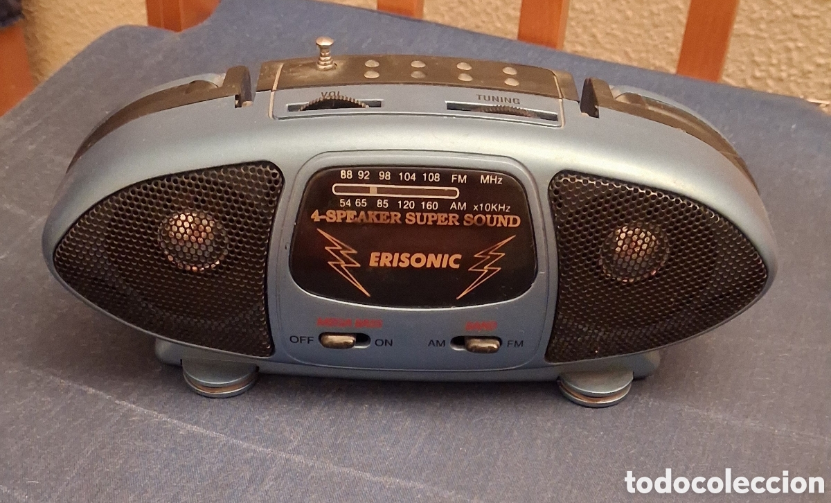 Radios antiguas: Radio Erisonic 4 altavoces Super Sound - Foto 1