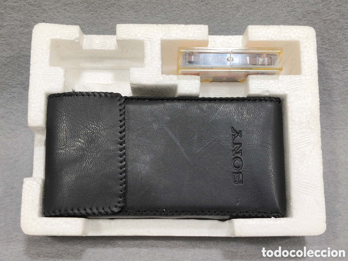 Radios antiguas: MINI GRABADORA RECODER SONY M 12 CON SU CAJA Y FUNDA ORIGINAL 2 MINI CASETTES - Foto 4