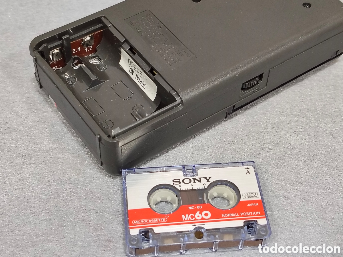 Radios antiguas: MINI GRABADORA RECODER SONY M 12 CON SU CAJA Y FUNDA ORIGINAL 2 MINI CASETTES - Foto 6