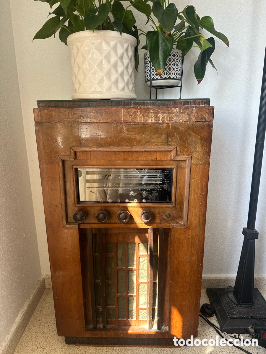 Radios antiguas: RADIOGRAM VINTAGE A V&Aacute;LVULAS A&Ntilde;OS 50 . GARRARD &bull; PIEZA DE COLECCI&Oacute;N / RESTAURACI&Oacute;N