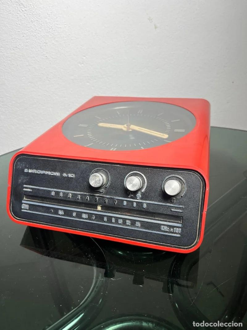 Alte Radios: Europhon H10 Radio Reloj Roja