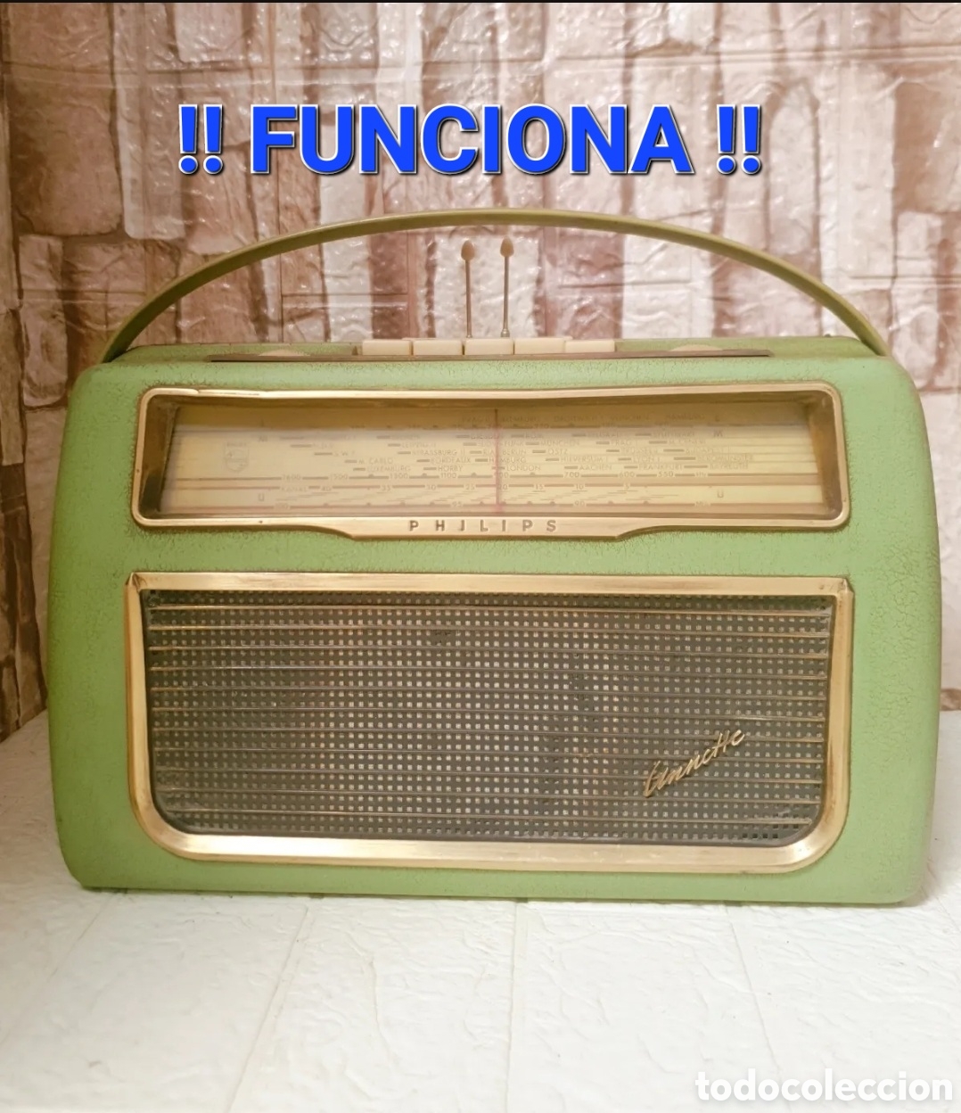 R&aacute;dios antigos: FUNCIONA Philips con FM Annette L4D01T L4D 01T radio antigua transistor vintage transistores