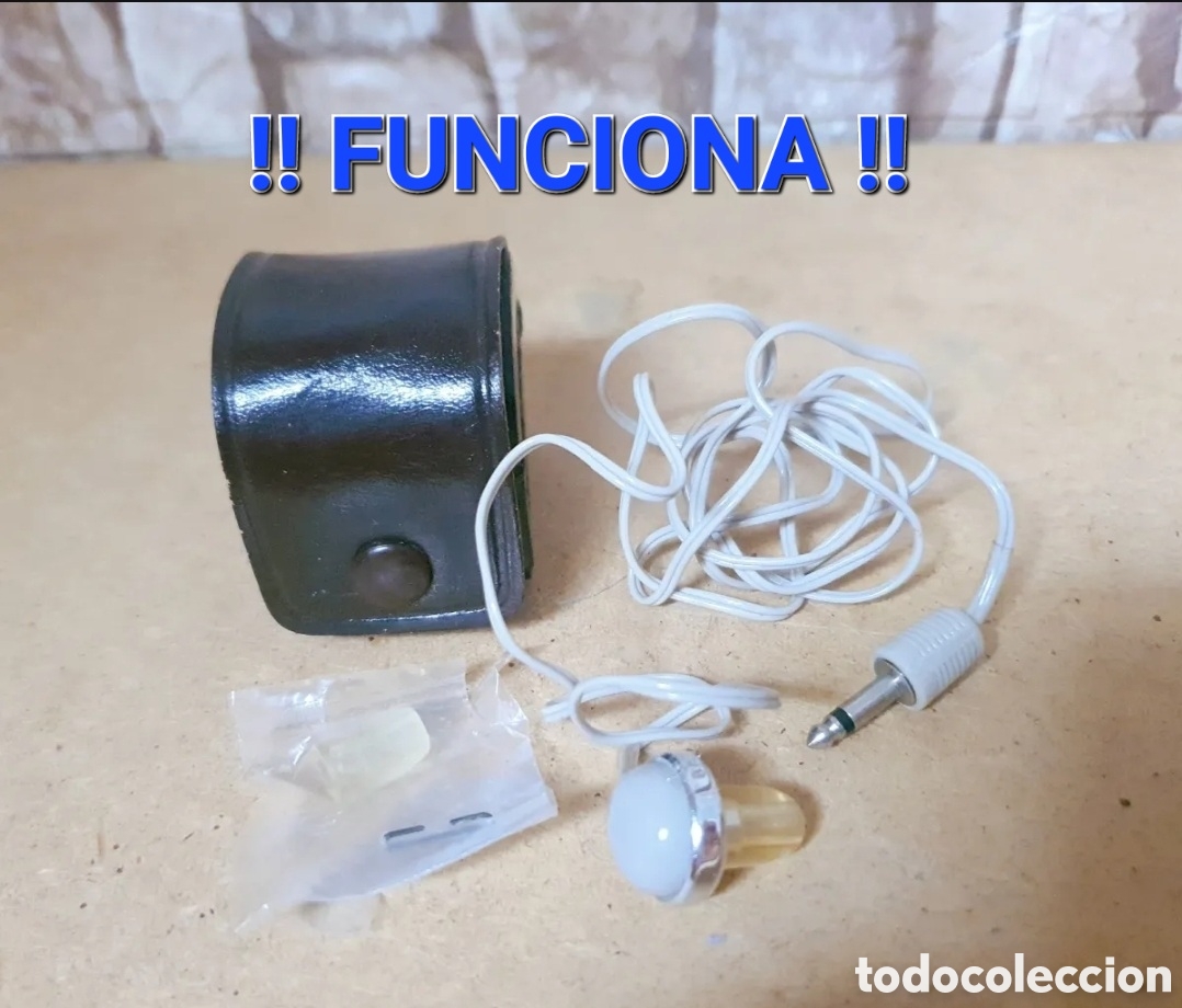 R&aacute;dios antigos: !! FUNCIONA !! AURICULAR CASCO MONO FUNCIONANDO JAPAN CAJA CUERO RADIO ANTIGUA TRANSISTOR V&Aacute;LVULAS