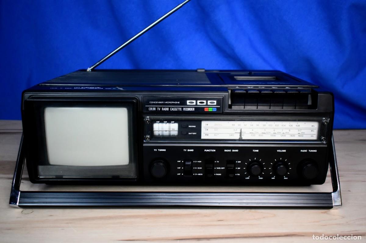 Old radios: Antiguo Radio TV Cassette Color Port&aacute;til Ori&oacute;n 7725 - A&ntilde;os 80 - Vintage Colecci&oacute;n