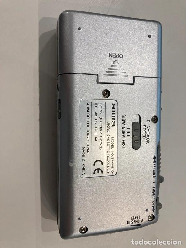Radios antiguas: Microcassette AIWA recorder TP-M440 - Foto 3