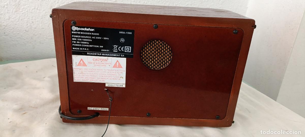 Radios antiguas: RADIO ROADSTAR MOD. HRA-1500 - Foto 5