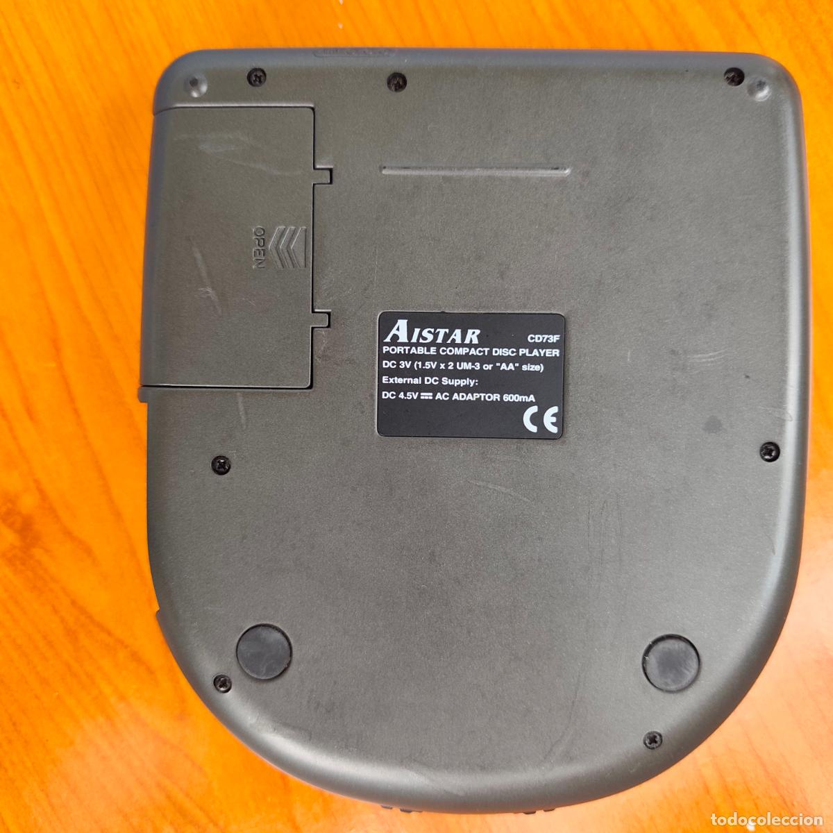 Radios antiguas: AISTAR CD73F PORTABLE COMPACT DISC PLAYER DISCMAN FUNCIONANDO - Foto 6