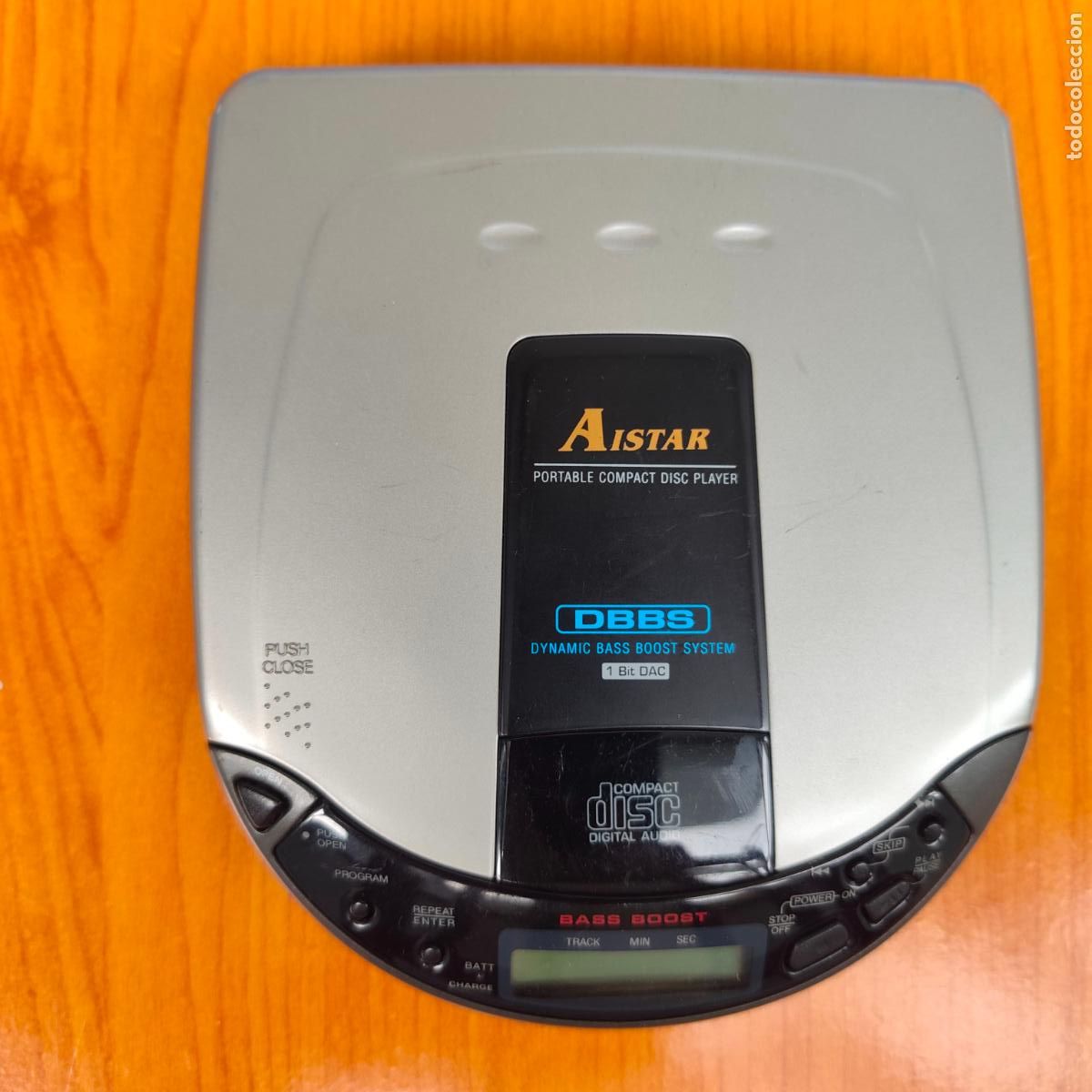 Radios antiguas: AISTAR CD73F PORTABLE COMPACT DISC PLAYER DISCMAN FUNCIONANDO - Foto 1