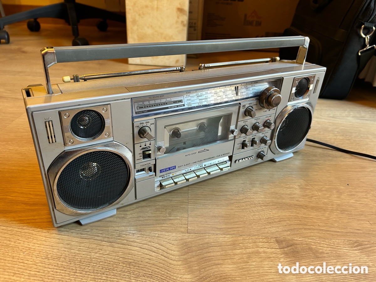 Radios antiguas: Radio Cassette Vintage Sanyo M 7900 K (Jap&oacute;n, A&ntilde;os 80)