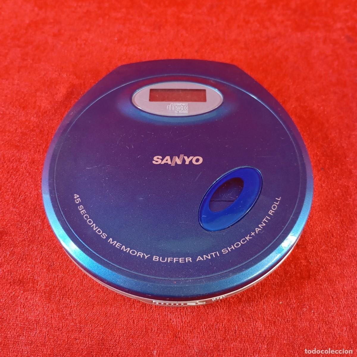 Alte Radios: REPRODUCTOR DE CD PORT&Aacute;TIL - DISCMAN - MARCA SANYO - COLOR AZUL - 1990'S-2000'S - 26