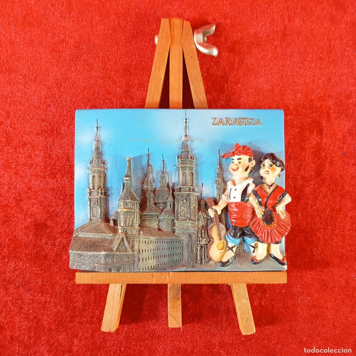 Alte Radios: RECUERDO DECORATIVO DE ZARAGOZA - RELIEVE FABRICADO EN RESINA - VINTAGE - 16,5 CM DE ALTO - 27
