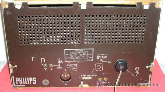 Radios de v&aacute;lvulas: RADIO PHILIPS 790 U 19 - Foto 5