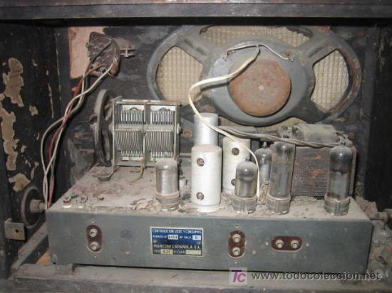 Radios de v&aacute;lvulas: Radio grande, Marconi - Foto 2