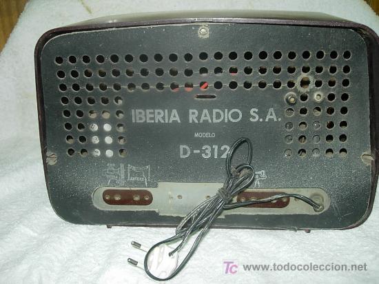 Radios de v&aacute;lvulas: Radio IBERIA Mod. D-132 NO FUNCIONA - Foto 6
