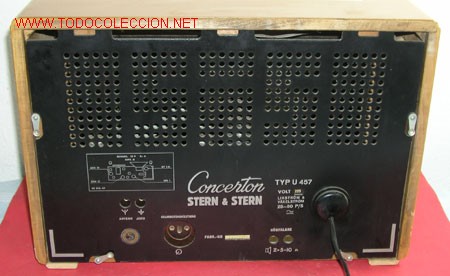 Radios de v&aacute;lvulas: RADIO STERN U 457 - Foto 5
