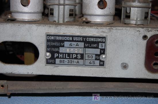 Radios de v&aacute;lvulas: RADIO PHILIPS - Foto 9