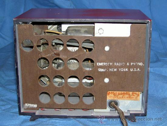 Radios de válvulas: PEQUEÑA RADIO AMERICANA EMERSON - Foto 3 - 26306604