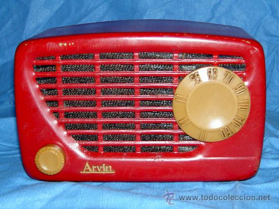 Radios de válvulas: PEQUEÑA RADIO AMERICANA ARVIN - Foto 2 - 159212990