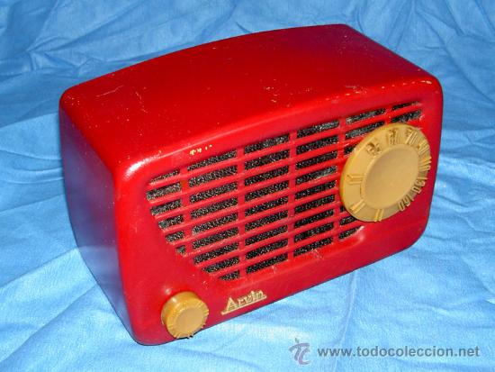 Radios de válvulas: PEQUEÑA RADIO AMERICANA ARVIN - Foto 4 - 159212990