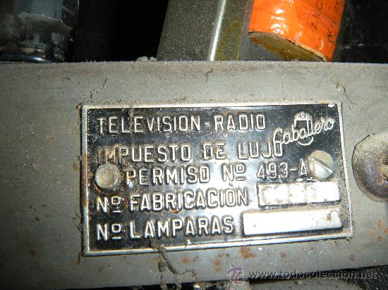 Radios de v&aacute;lvulas: APARATO DE RADIO CABALLERO - Foto 2