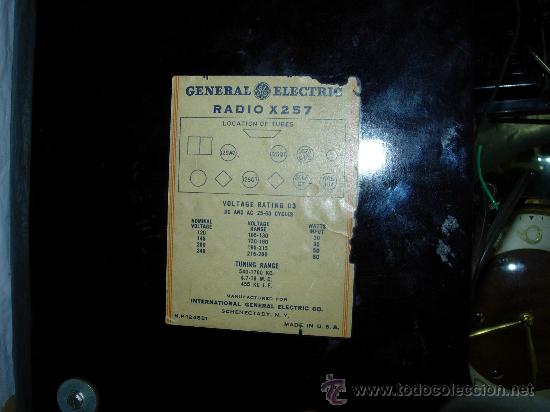 Radios de v&aacute;lvulas: Radio General Electric FUNCIONANDO - Foto 8
