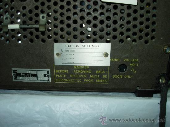 Radios de v&aacute;lvulas: Radio Philips Funcionando - Foto 10
