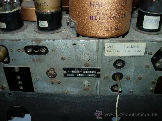 Radios de v&aacute;lvulas: Philips 834A Funcionando - Foto 14