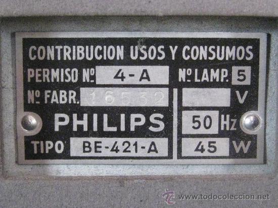 Radios de v&aacute;lvulas: RADIO PHILIPS BE-421-A - PIEZA DE MUSEO - Foto 6